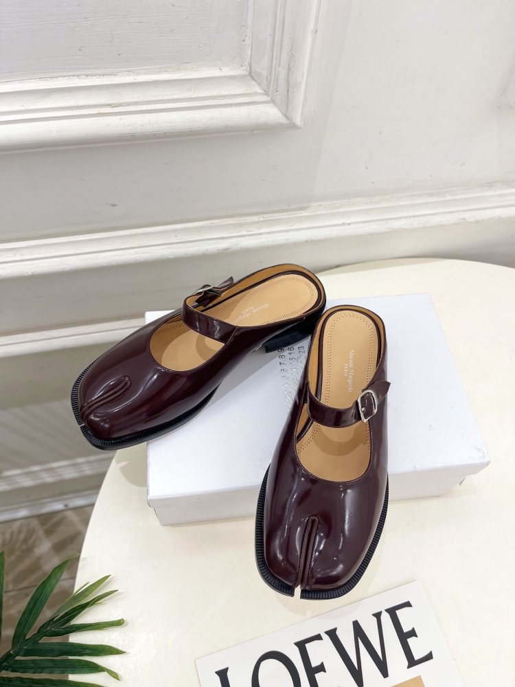 Туфли MM6 Tabi кожаные фото 5