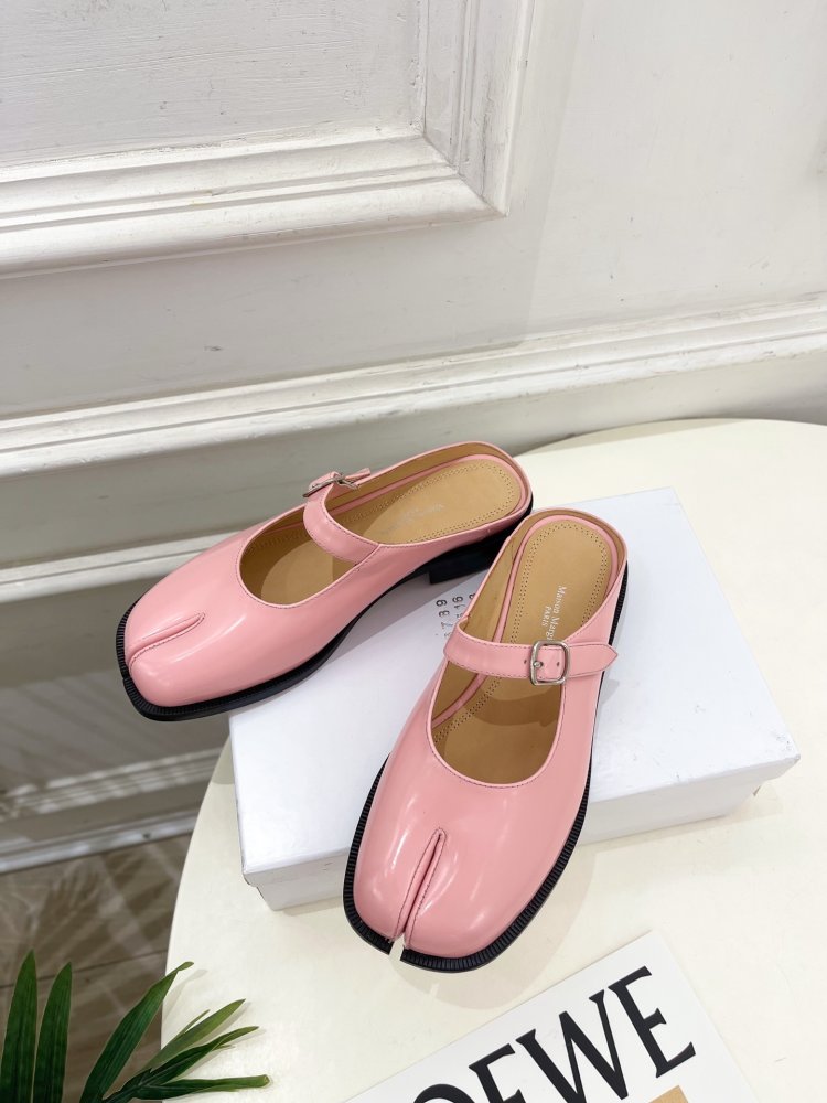 Туфли MM6 Tabi кожаные фото 5