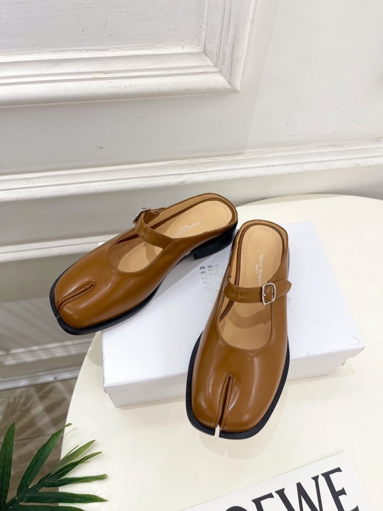 Туфли MM6 Tabi кожаные фото 5