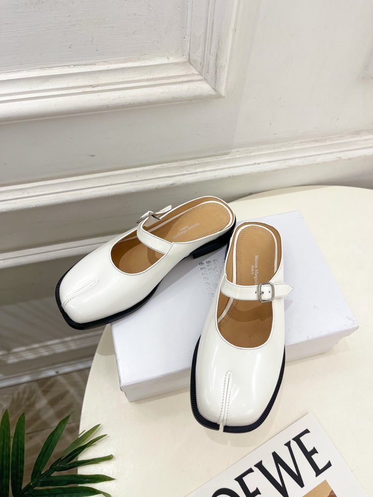 Туфли MM6 Tabi кожаные фото 5