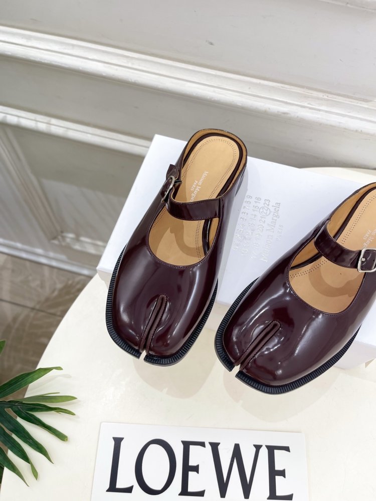 Туфли MM6 Tabi кожаные фото 6