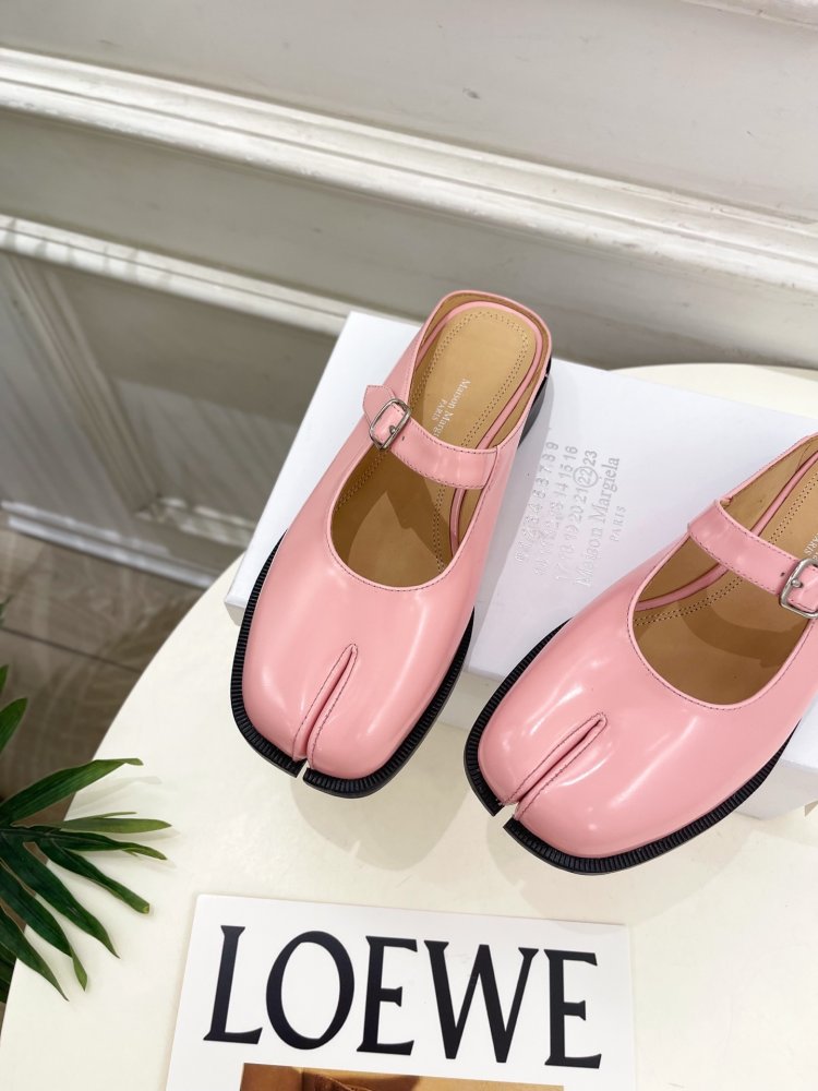 Туфли MM6 Tabi кожаные фото 6