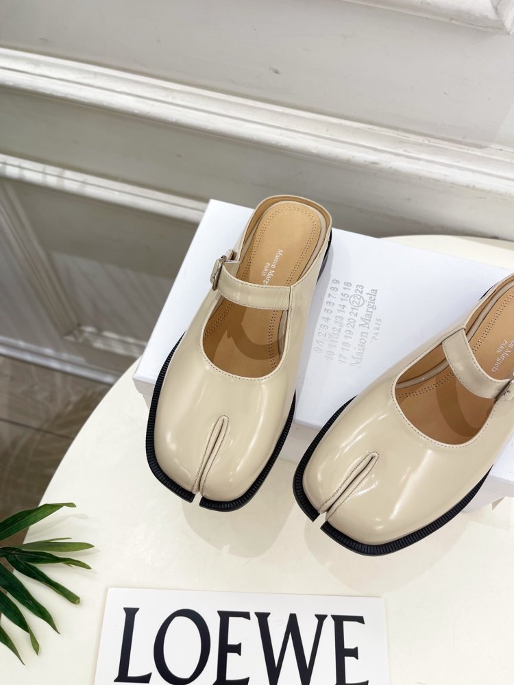 Туфли MM6 Tabi кожаные фото 6