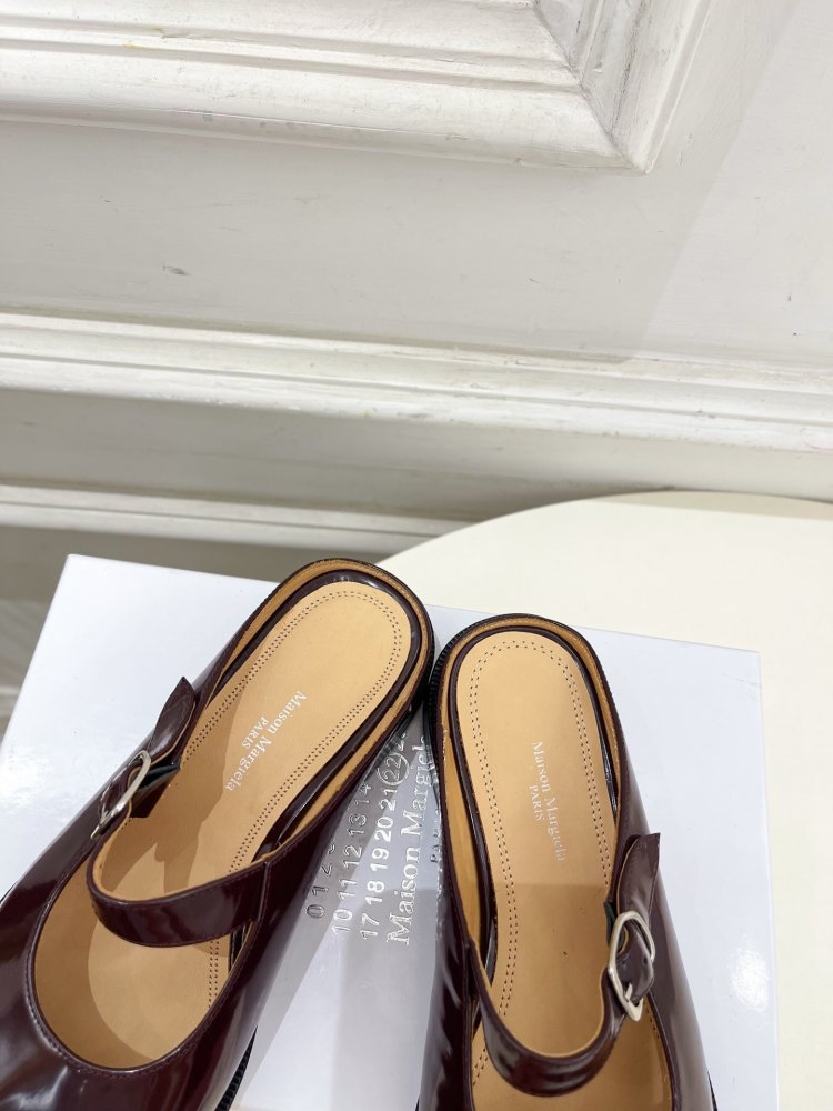 Туфли MM6 Tabi кожаные фото 8