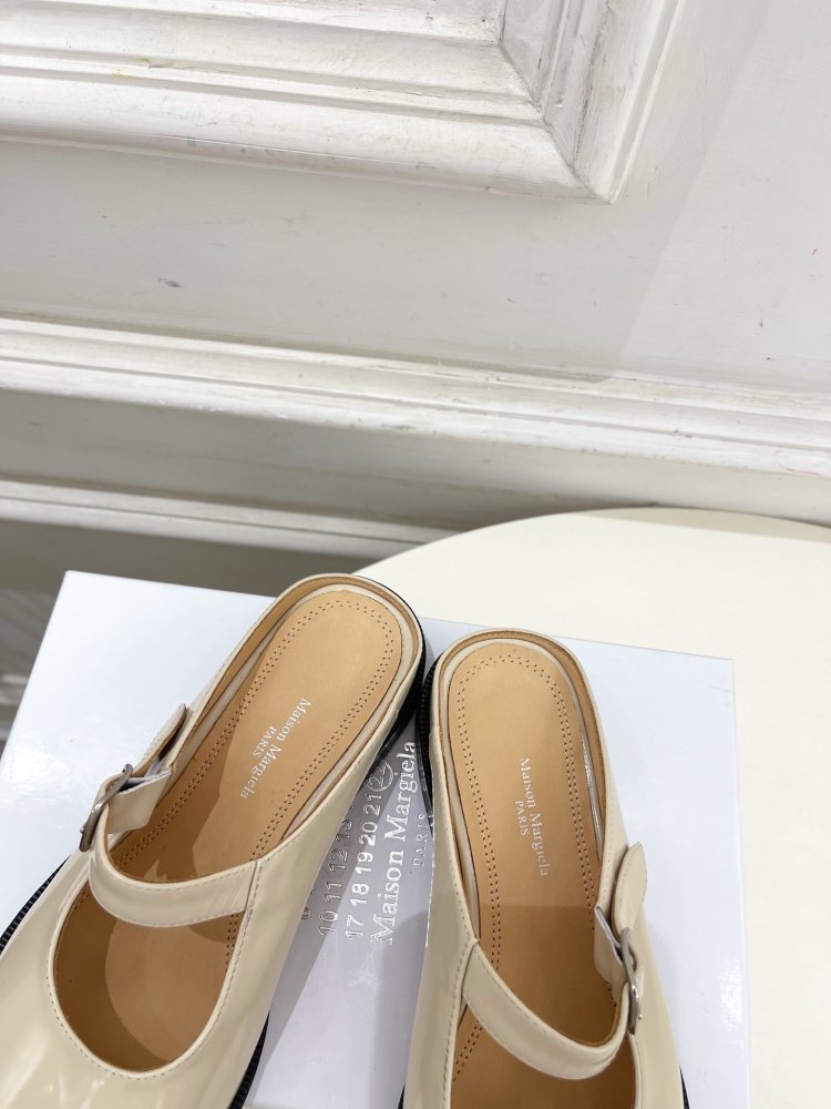 Туфли MM6 Tabi кожаные фото 8