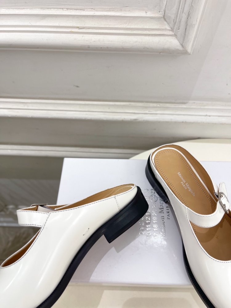 Туфли MM6 Tabi кожаные фото 8