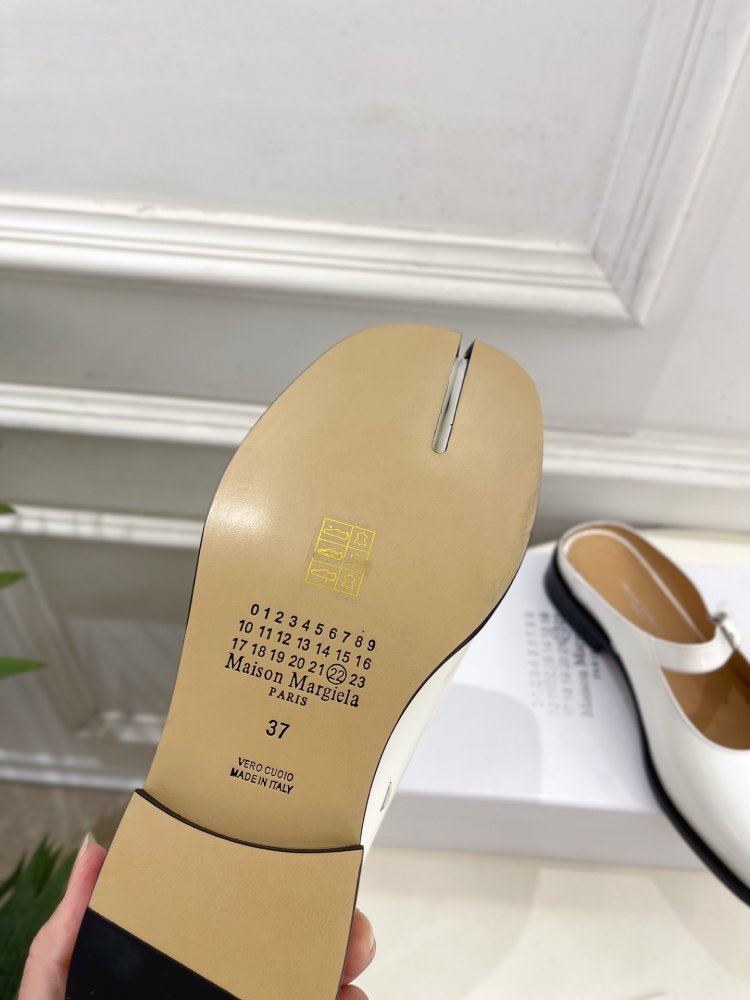 Туфли MM6 Tabi кожаные фото 9