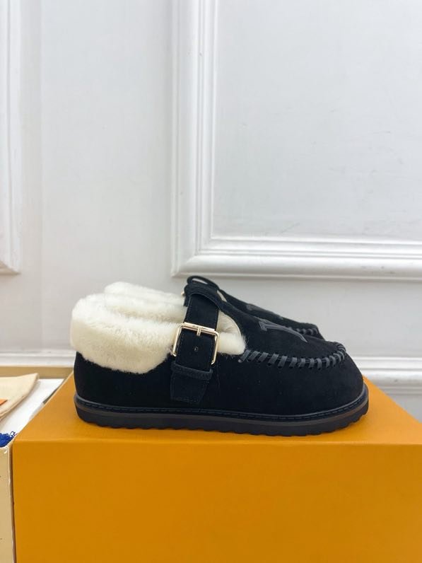 Туфлі на хутрі зимові шкіряні