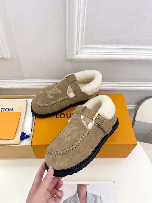 Shoes on fur winter leather фото 8