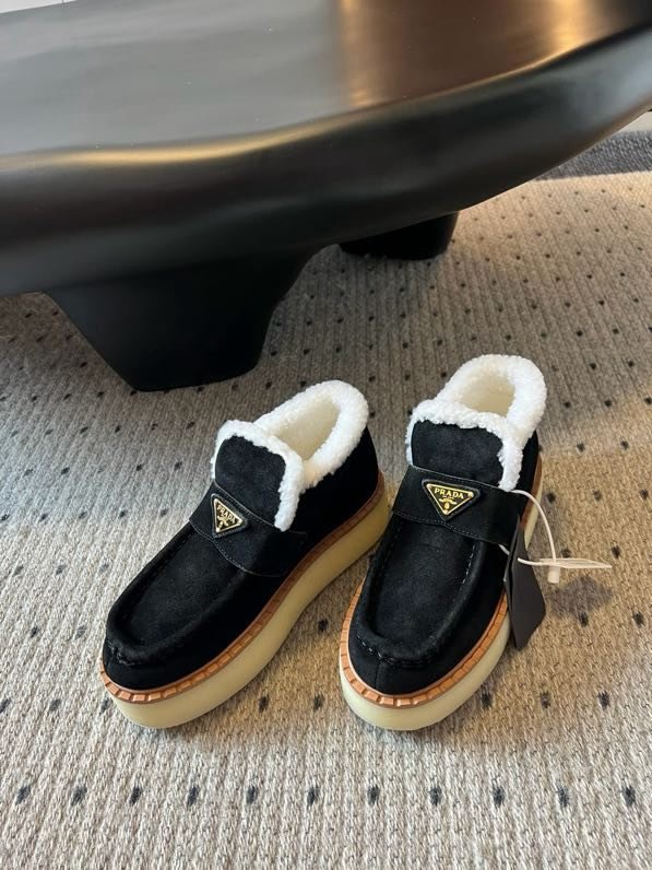 Туфли на меху зимние на высокой подошве