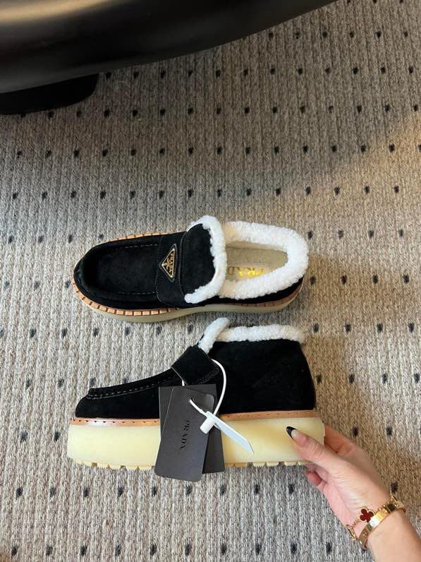 Туфли на меху зимние на высокой подошве фото 3