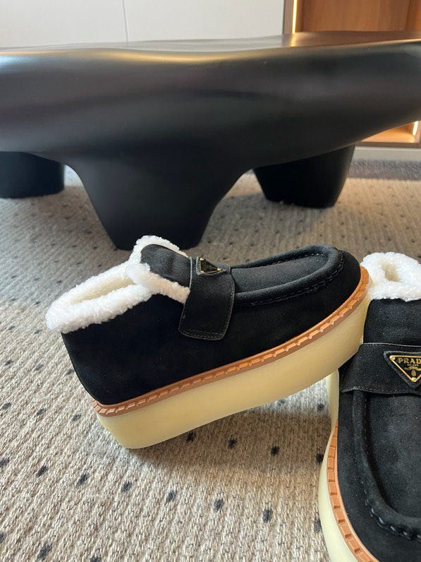 Туфли на меху зимние на высокой подошве фото 9