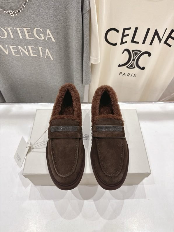 Туфли на меху зимние женские