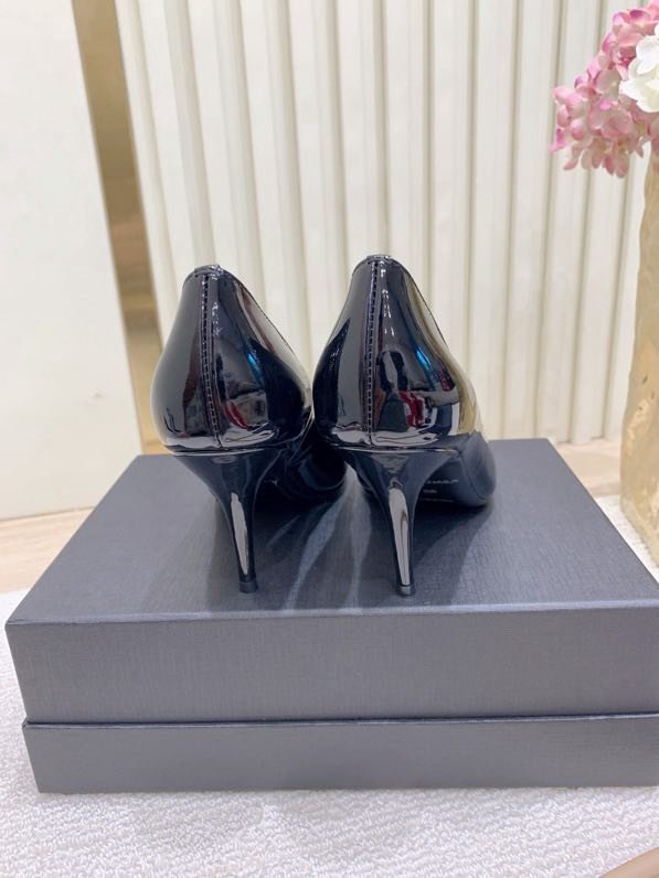 Туфли на высоком каблуке с острым носком фото 3
