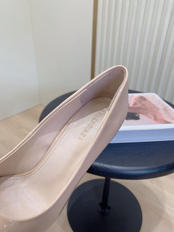 Туфли на высоком каблуке с острым носком фото 7