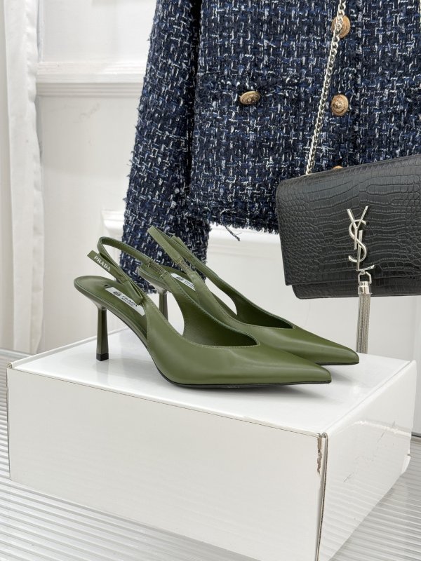Shoes from sharp the toe and low heel