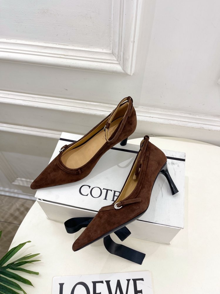 Туфли с заостренным носком и высоким каблуком фото 3