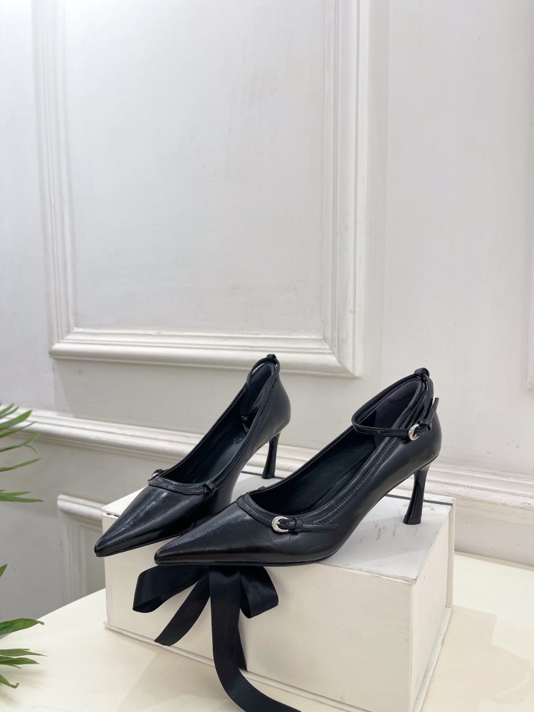 Туфли с заостренным носком и высоким каблуком фото 5