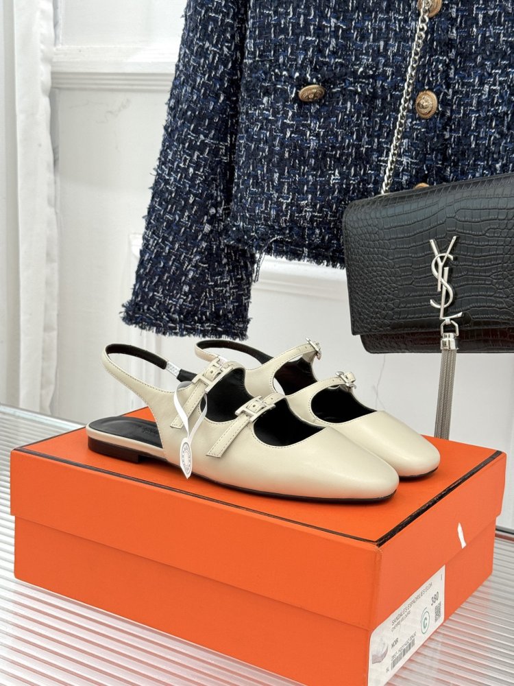 Shoes слингбэк leather