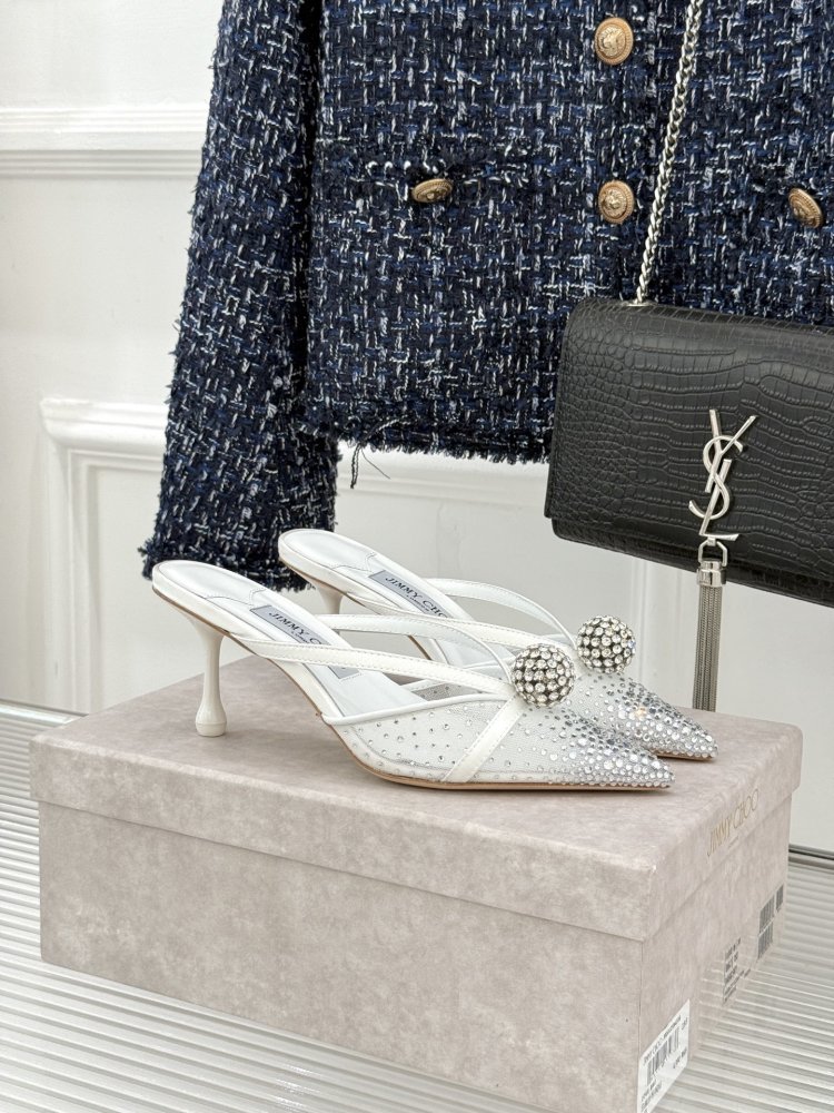 Shoes слингбэки on stud from sharp the toe of lace