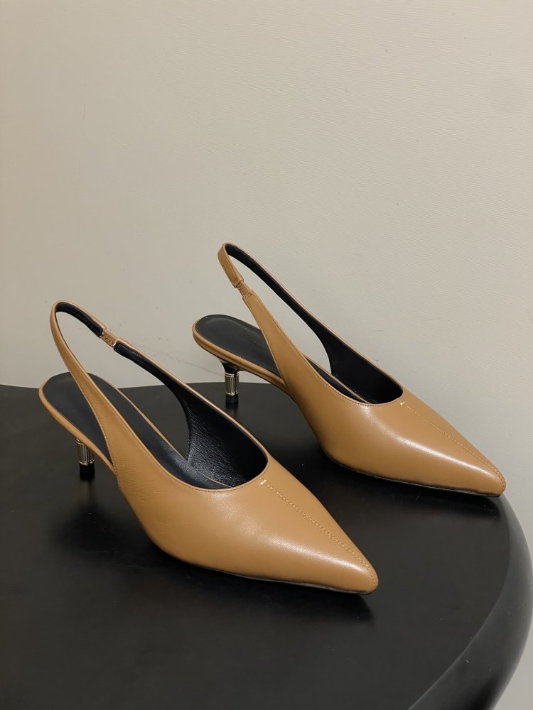 Shoes слингбэки on secondary a metal heel from sharp the toe