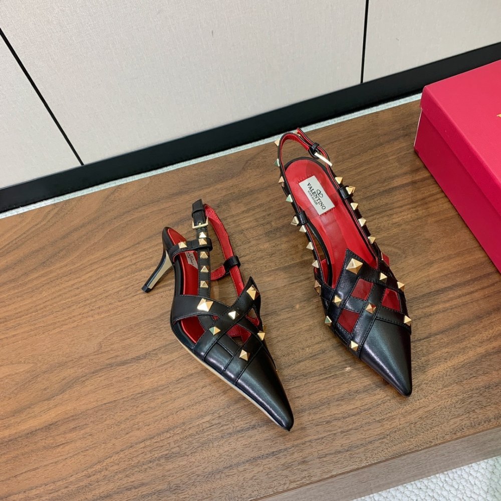 Shoes слингбэки Rockstud on stud from sharp the toe
