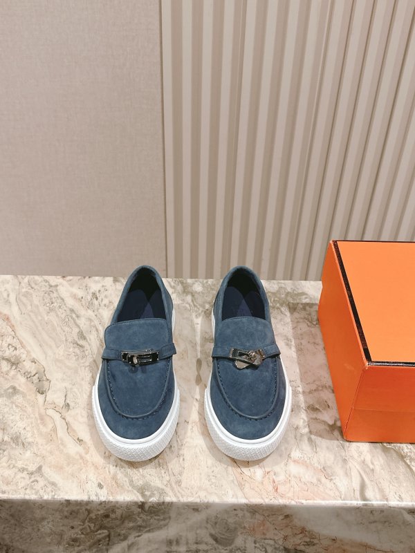 Туфли слипоны кожаные