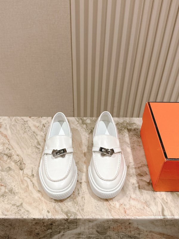 Туфли слипоны кожаные