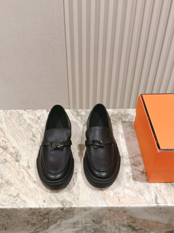 Туфли слипоны кожаные