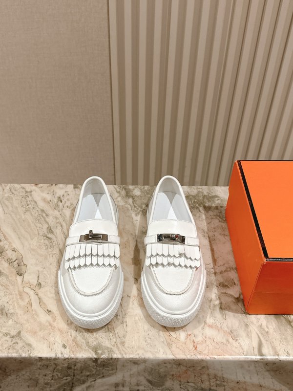 Туфли слипоны кожаные