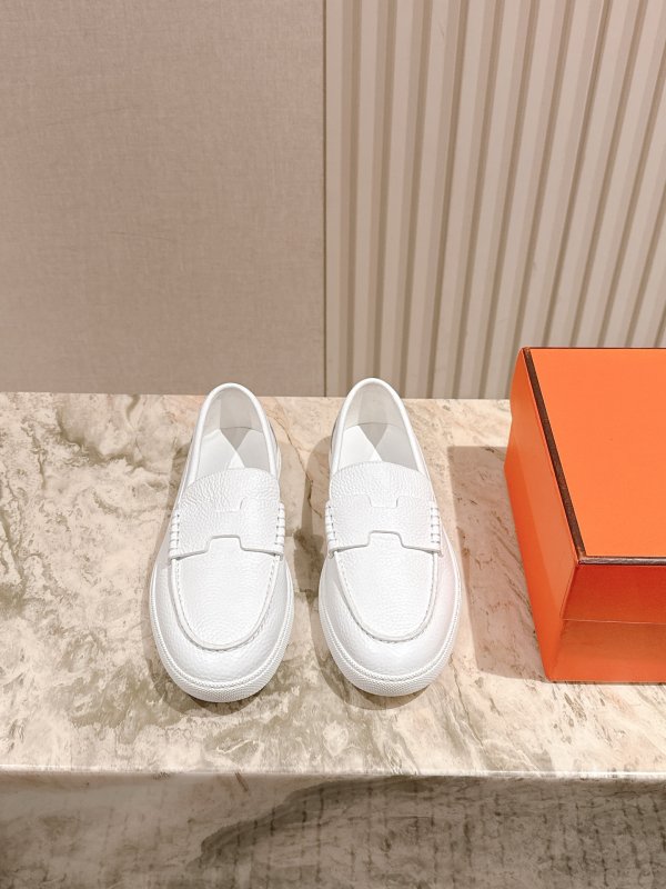 Туфли слипоны кожаные