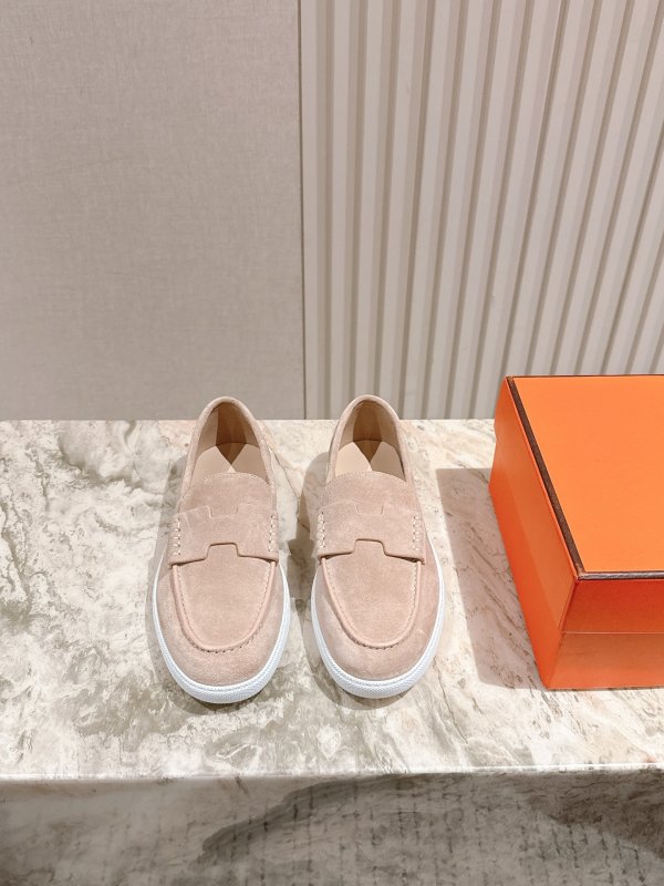 Туфли слипоны кожаные