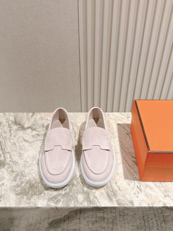 Туфли слипоны кожаные