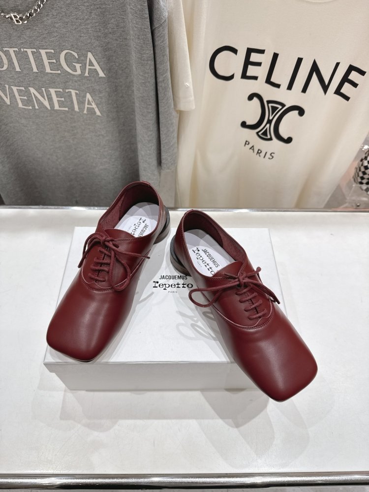 Туфли со шнуровкой и квадратным носком фото 2