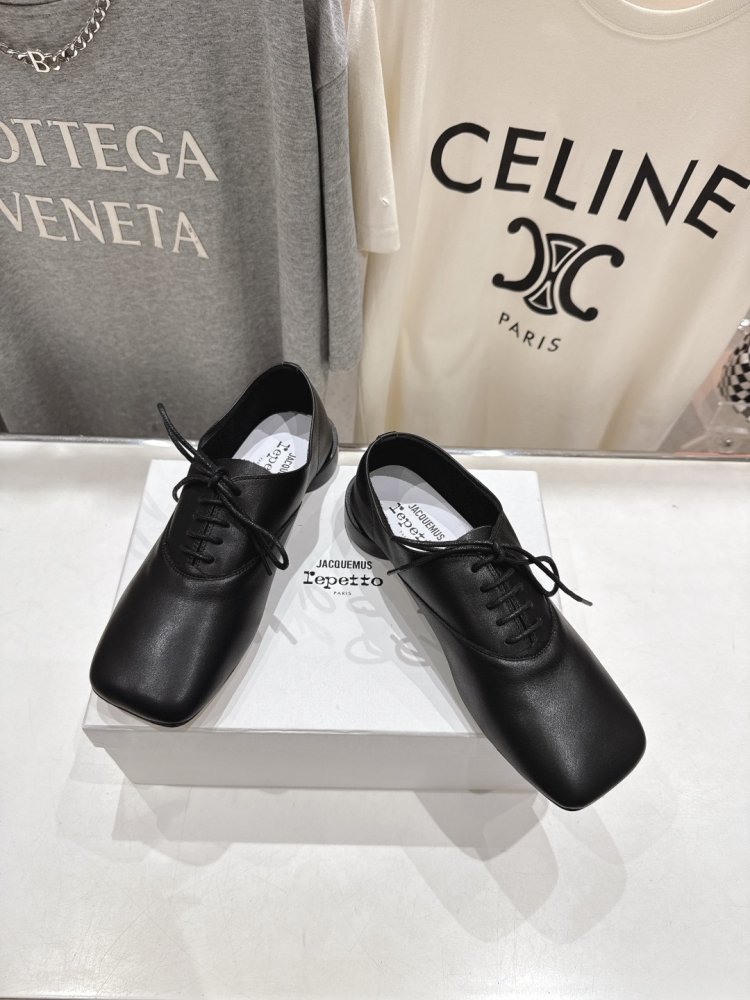 Туфли со шнуровкой и квадратным носком фото 2