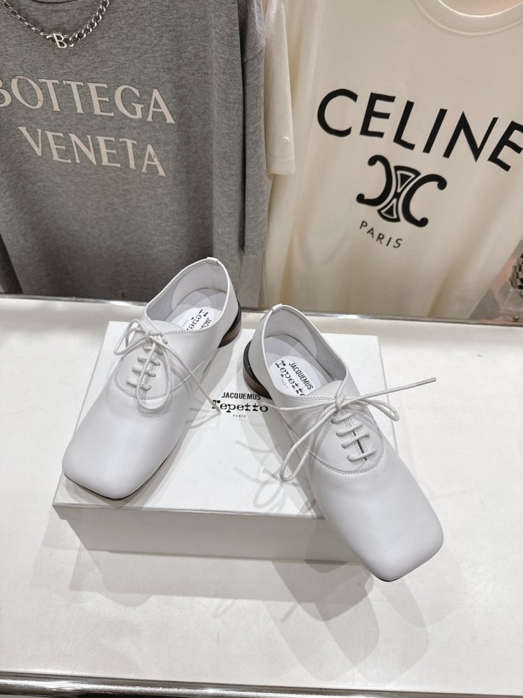 Туфли со шнуровкой и квадратным носком фото 2