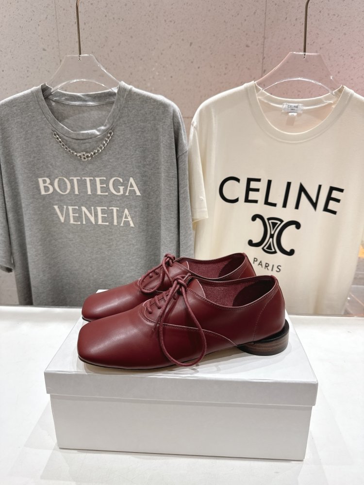 Туфли со шнуровкой и квадратным носком фото 3