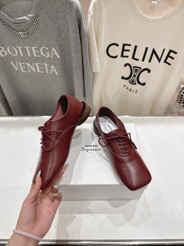 Туфли со шнуровкой и квадратным носком фото 4