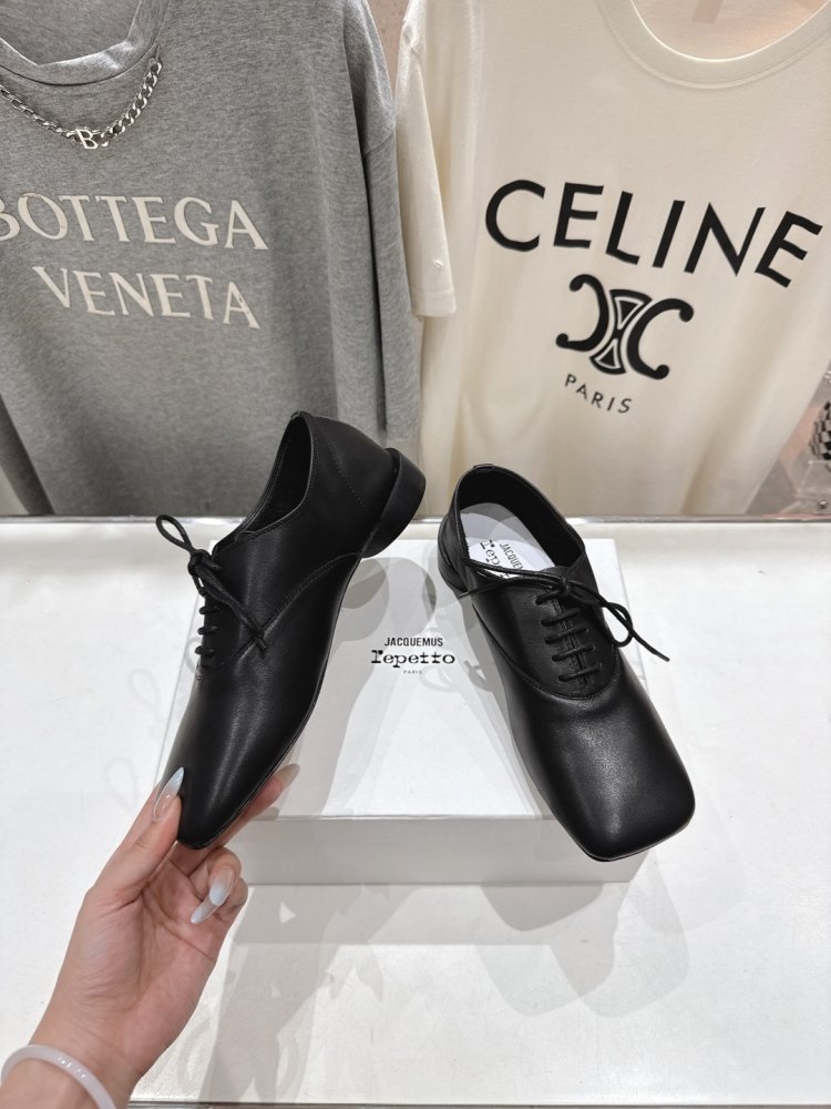 Туфли со шнуровкой и квадратным носком фото 4