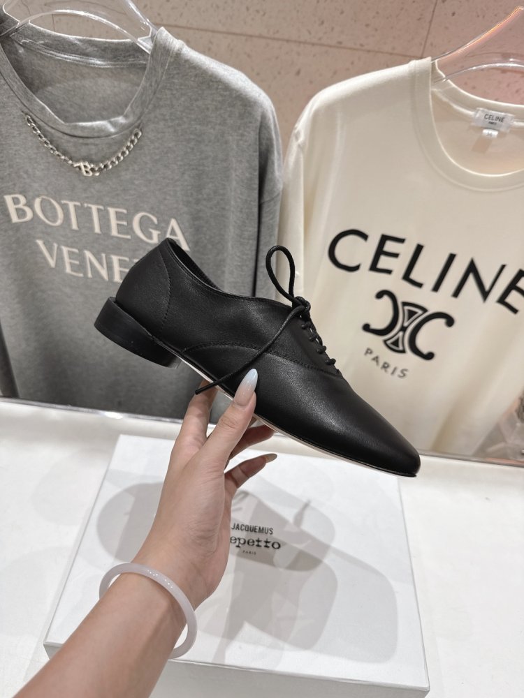 Туфли со шнуровкой и квадратным носком фото 5