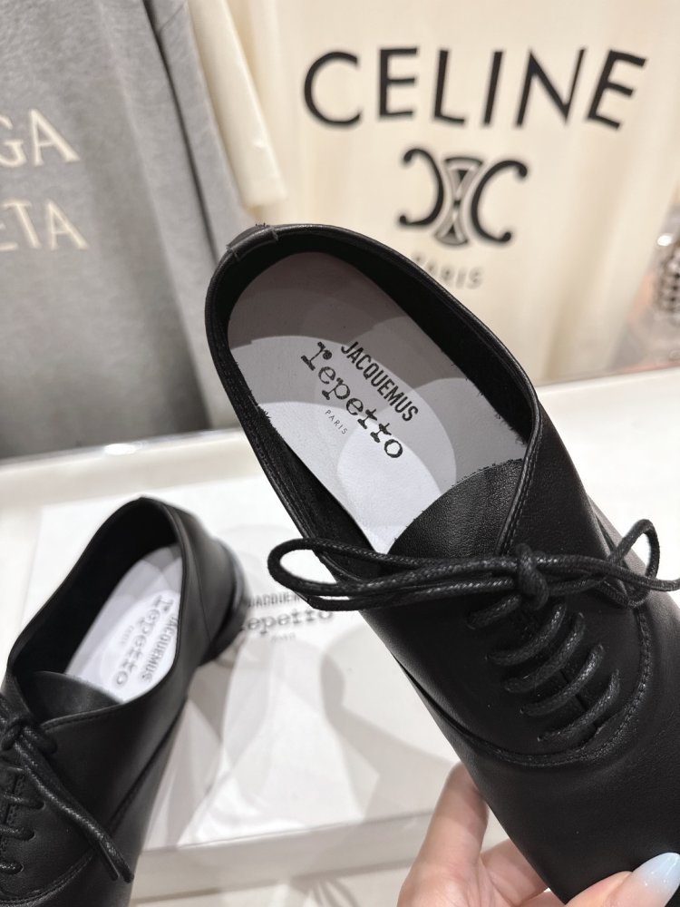 Туфли со шнуровкой и квадратным носком фото 6