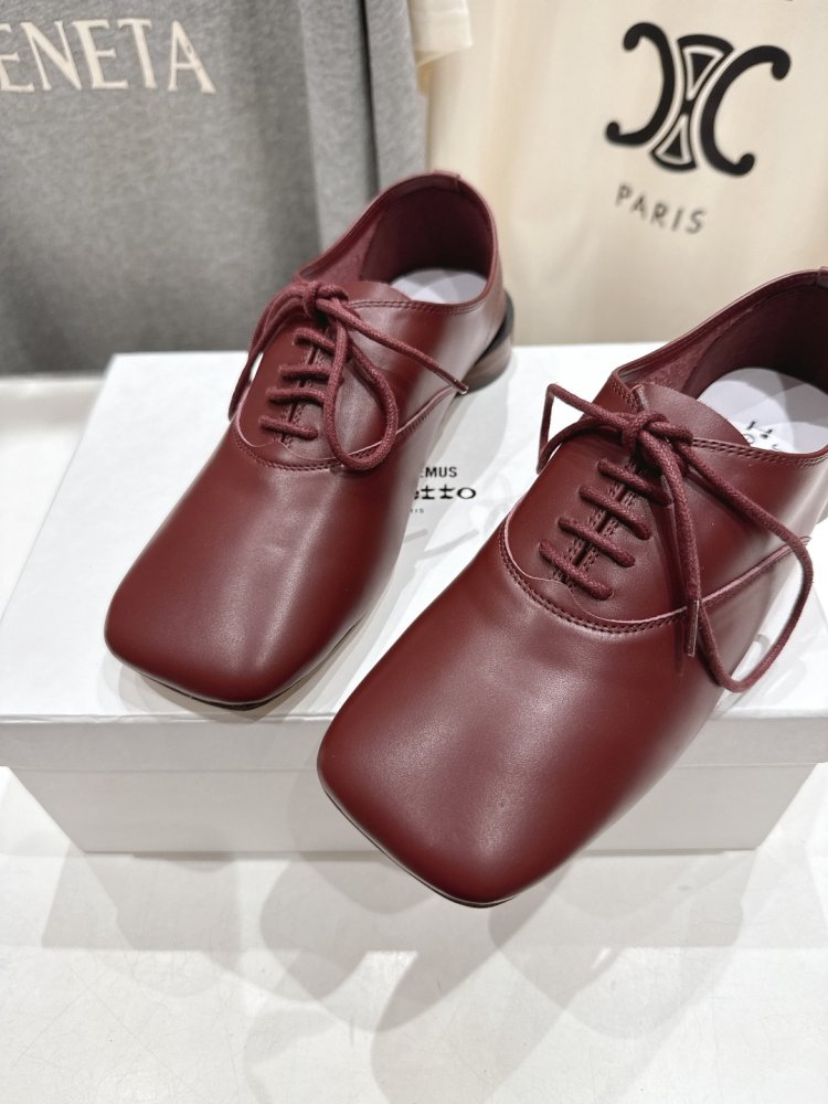 Туфли со шнуровкой и квадратным носком фото 7