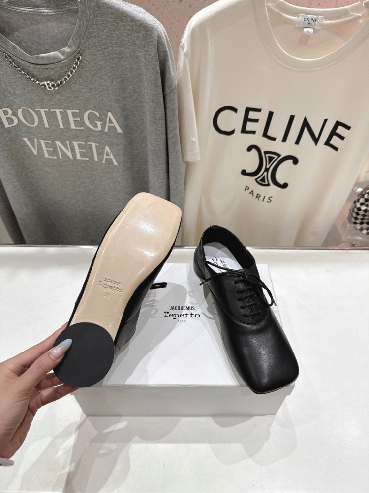 Туфли со шнуровкой и квадратным носком фото 9