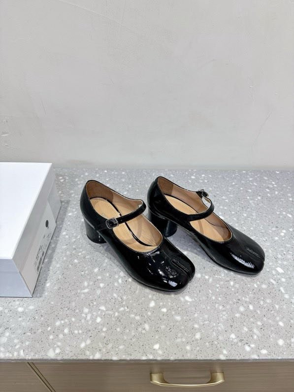 Shoes Tabi leather from bifurcated the toe фото 2