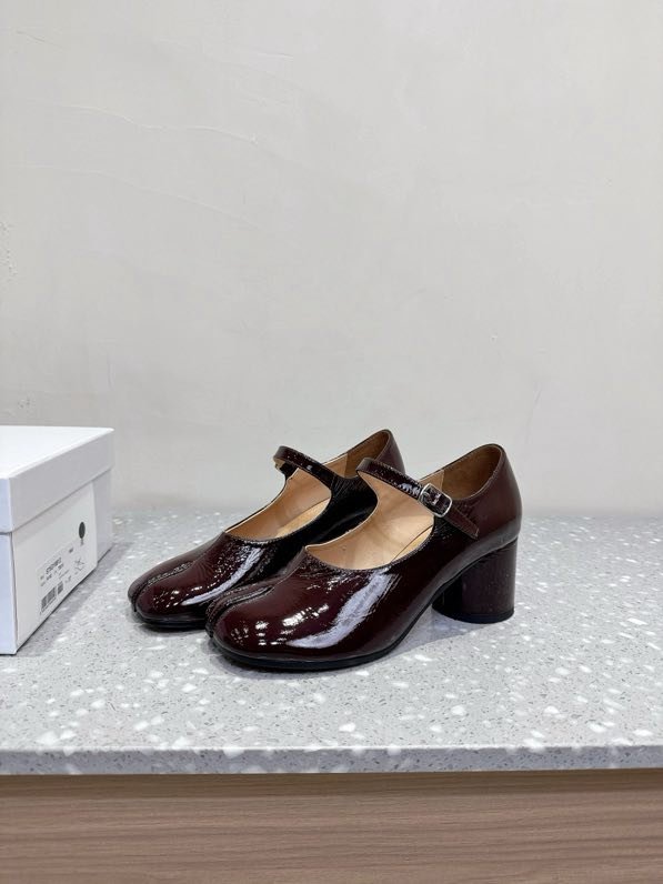 Shoes Tabi leather from bifurcated the toe фото 4