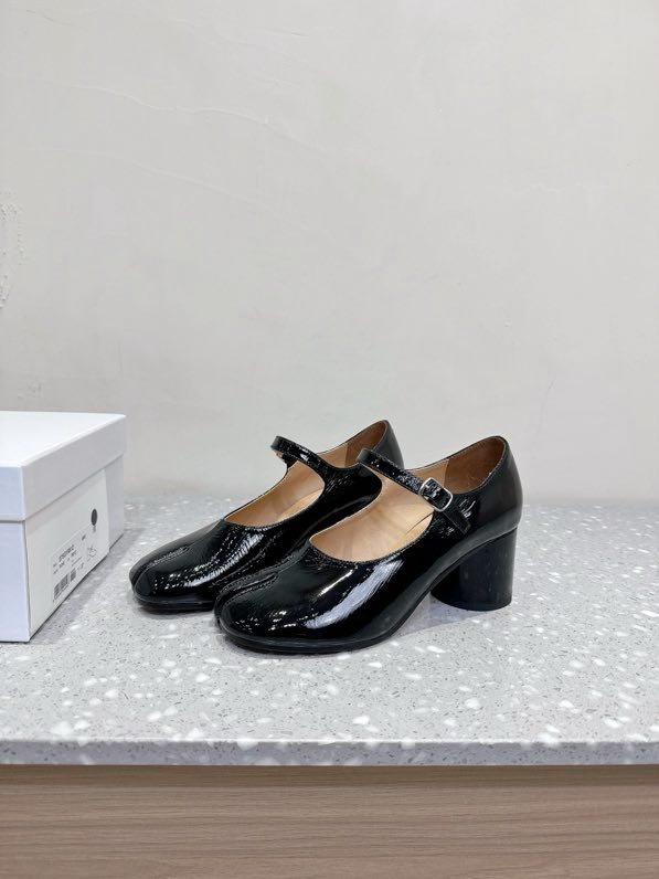 Shoes Tabi leather from bifurcated the toe фото 6