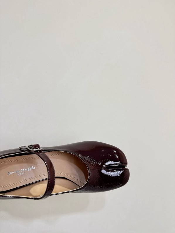 Shoes Tabi leather from bifurcated the toe фото 8