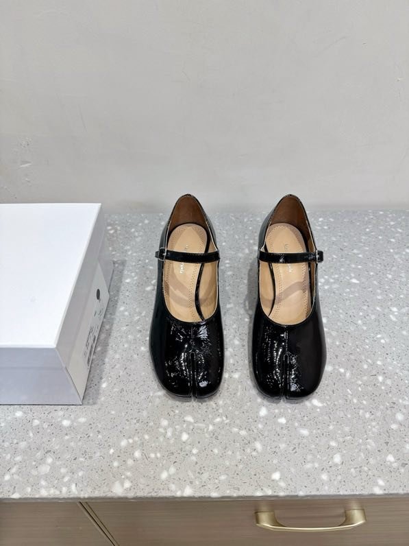 Shoes Tabi leather from bifurcated the toe фото 8