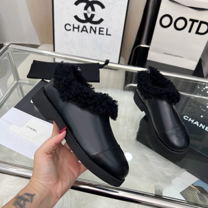 Туфли женские на меху зимние