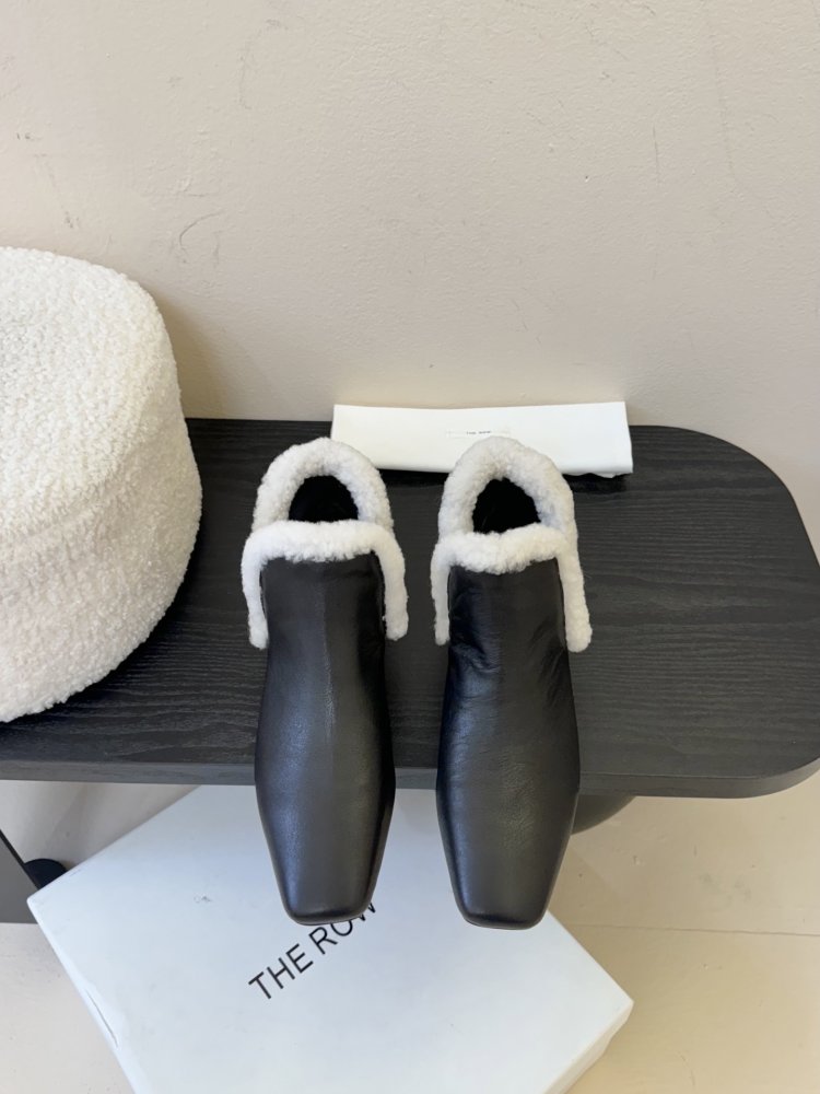 Shoes winter on fur women's